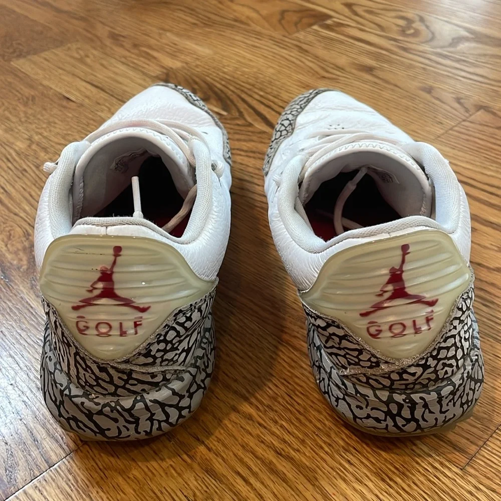 Nike Air Jordan ADG White Cement Golfing Shoes Men's Size 8.5.